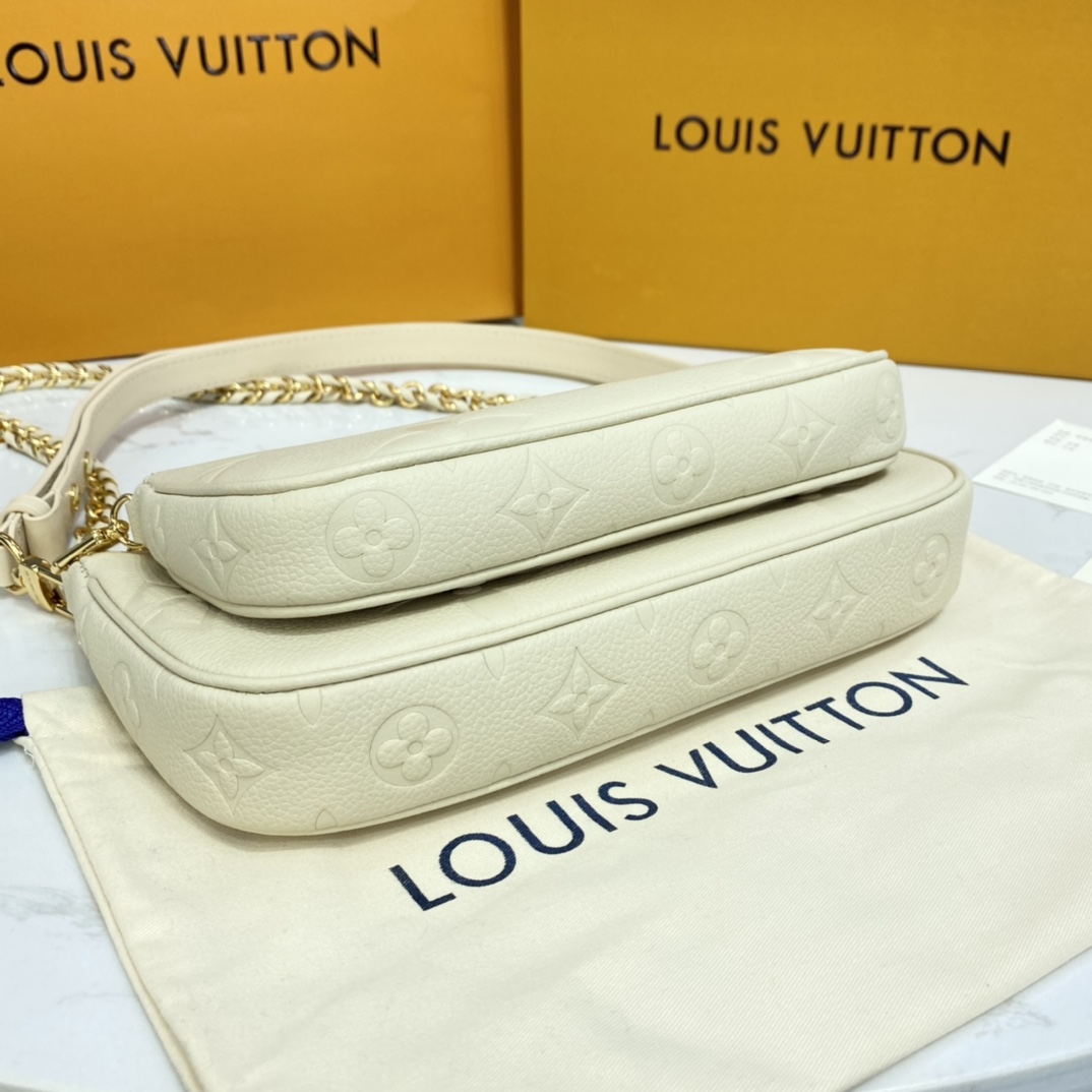 Louis Vuitton MULTI POCHETTE ACCESSOIRES Monogram M80447 Cream 